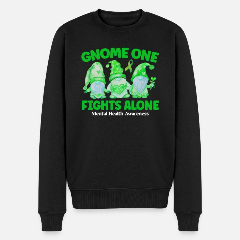 Gnome One se bat seul - Pull Premium bio Homme - noir