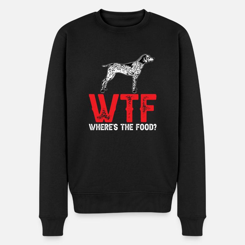 Deutsch Kurzhaar GSP Hund - Männer Premium Bio Pullover - Schwarz