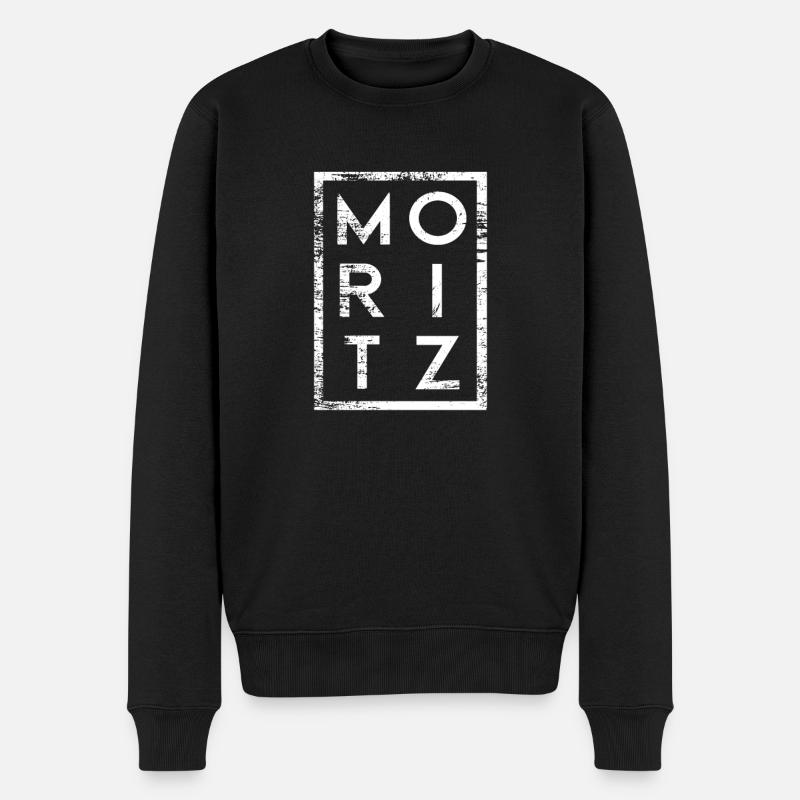 Moritz Minimalisme - Pull Premium bio Homme - noir