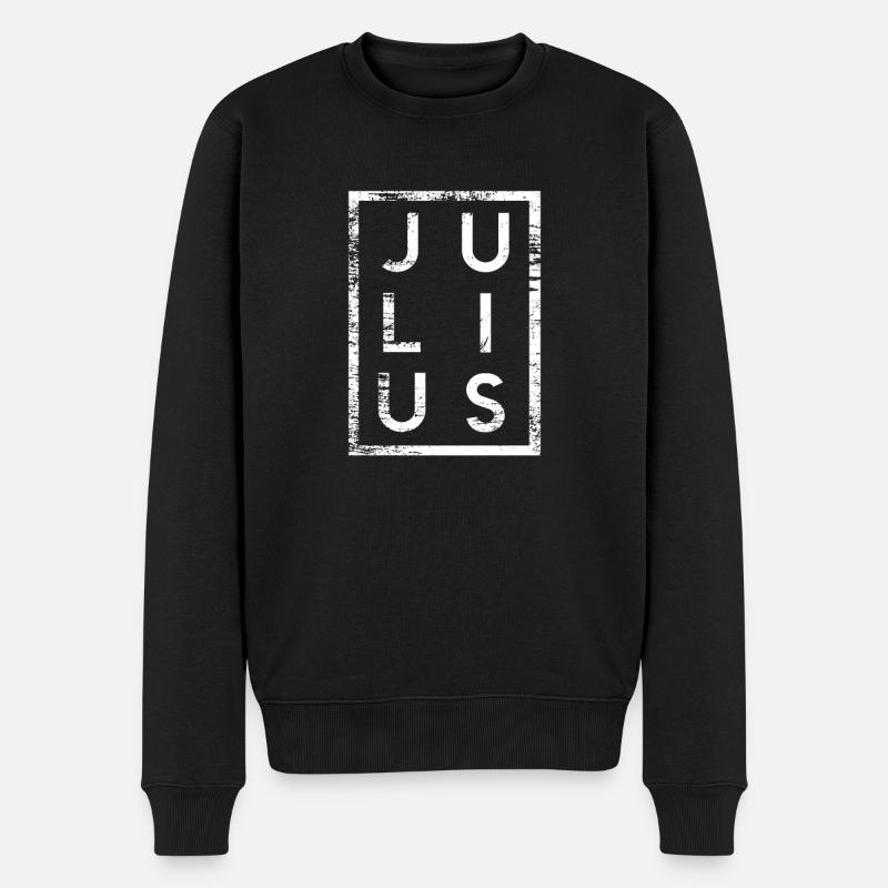 Julius Minimalisme - Pull Premium bio Homme - noir