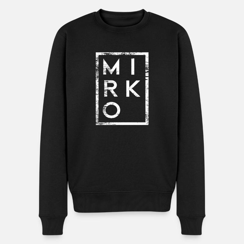 Mirko Minimalisme - Pull Premium bio Homme - noir