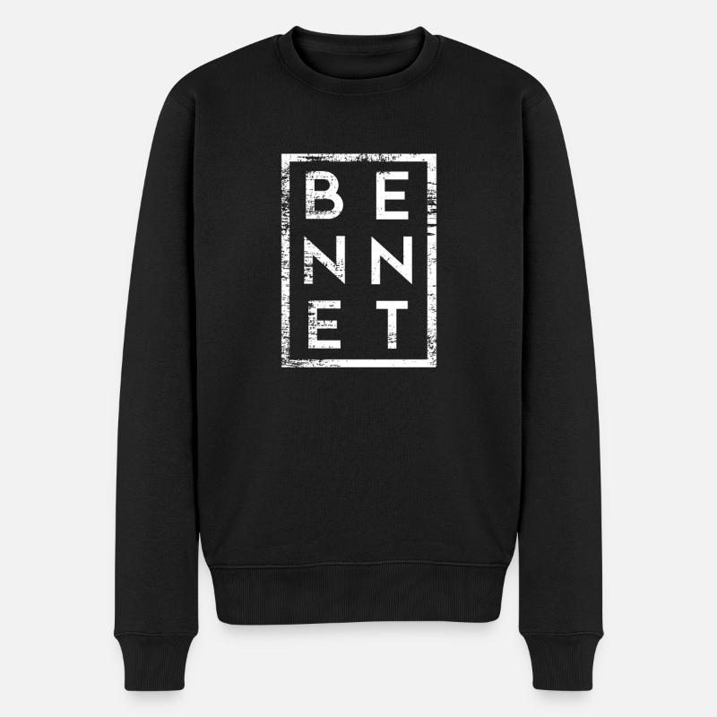 Minimalisme Bennet - Pull Premium bio Homme - noir