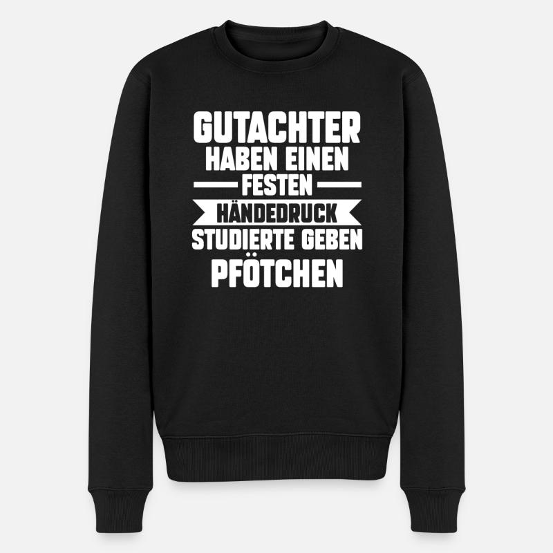 Gutachter - Männer Premium Bio Pullover - Schwarz