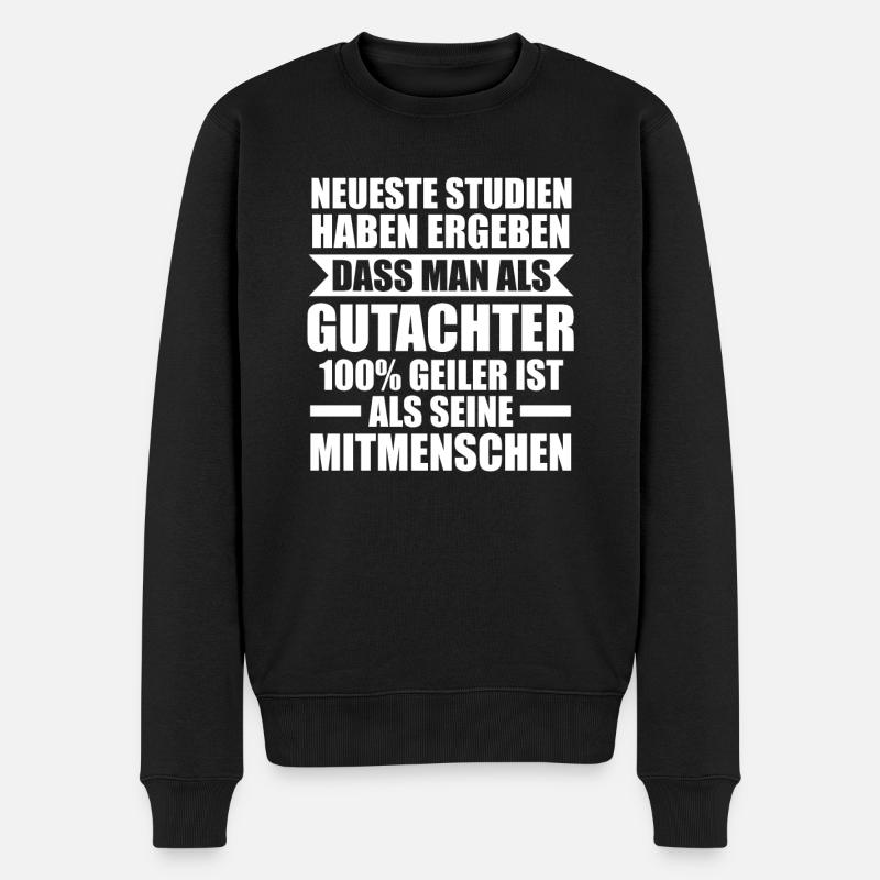 Gutachter - Männer Premium Bio Pullover - Schwarz