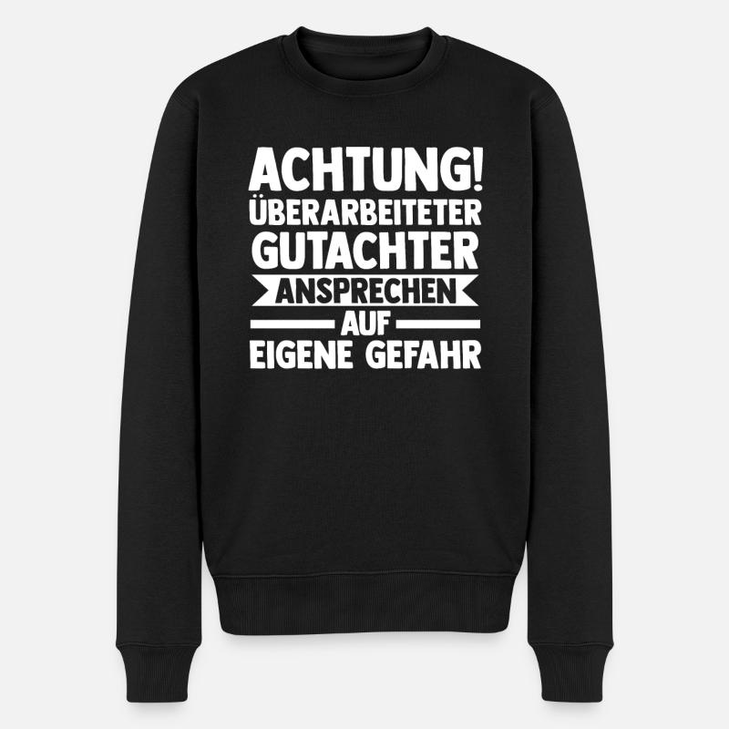 Gutachter - Männer Premium Bio Pullover - Schwarz