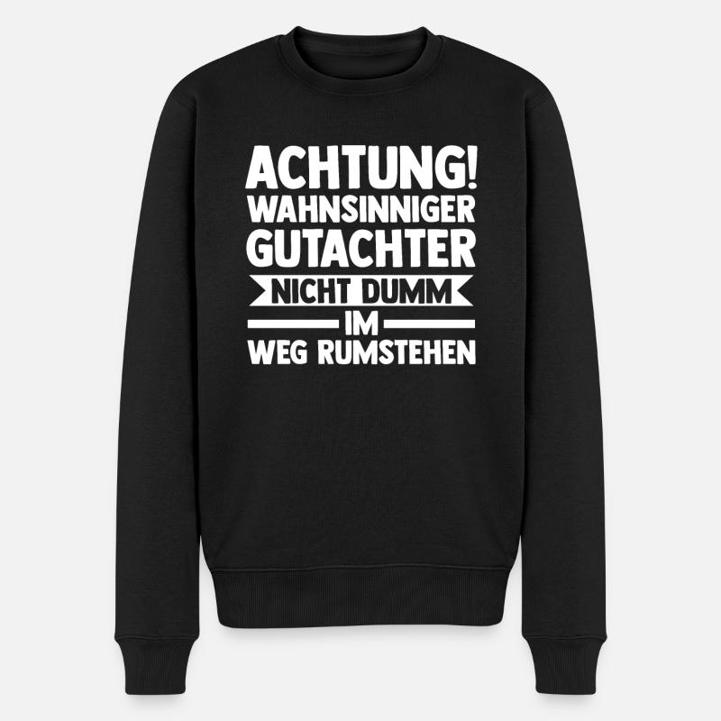 Gutachter - Männer Premium Bio Pullover - Schwarz