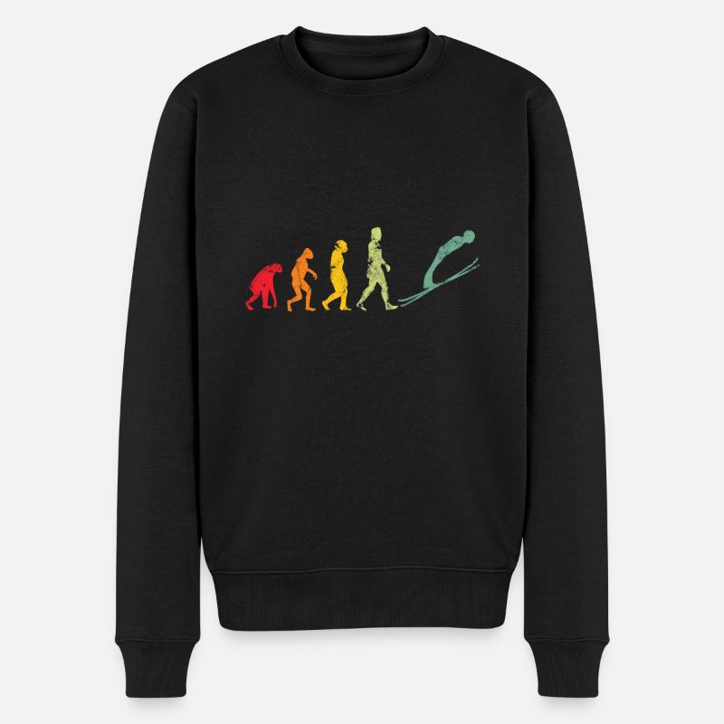 SAUT À SKI EVOLUTION - Pull Premium bio Homme - noir