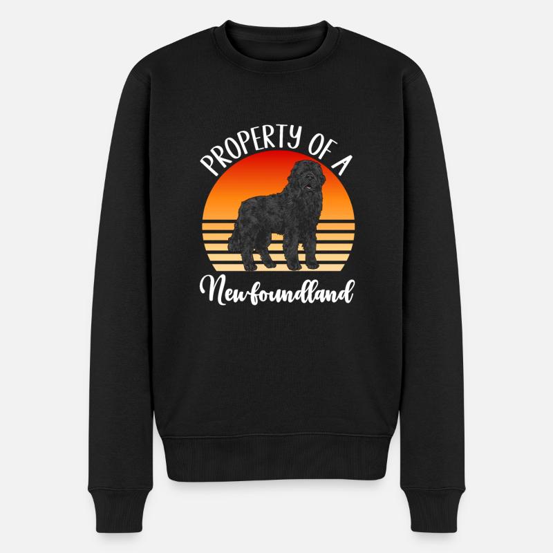 Terre-Neuve Chien de Terre-Neuve - Pull Premium bio Homme - noir