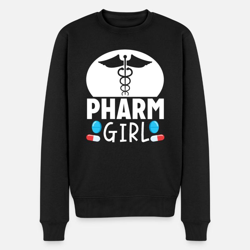 Pharmacien Pharmacien Assistante en pharmacie - Pull Premium bio Homme - noir
