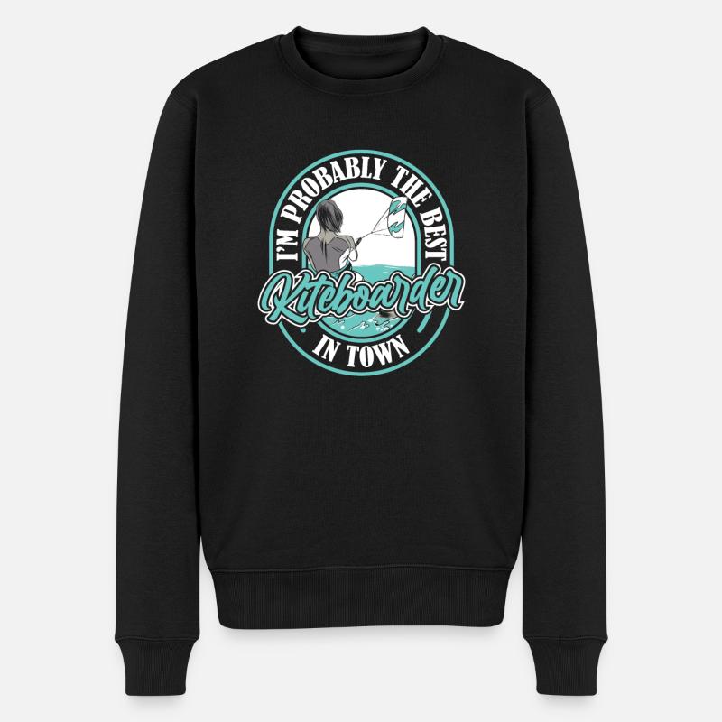 Kitesurfer Kitesurfen Kiten Kitesurf - Pull Premium bio Homme - noir