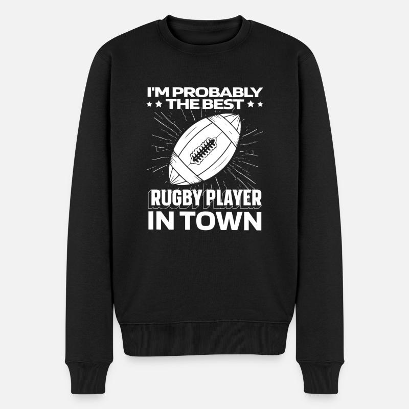 Plaisir du rugby - Pull Premium bio Homme - noir