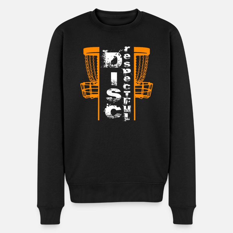 Disc golf Discrespectful - Männer Premium Bio Pullover - Schwarz