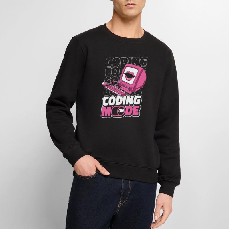 Développeur Coder Programmeur Mode activé Pull Premium bio Homme