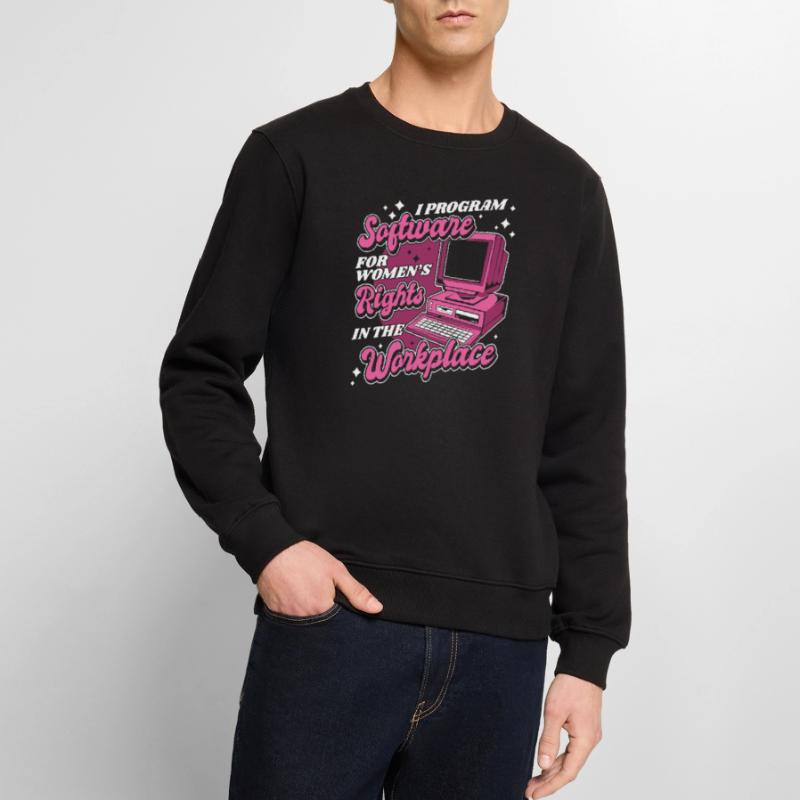 Entwickler Coder Programmierer Arbeitsplatz Männer Premium Bio Pullover