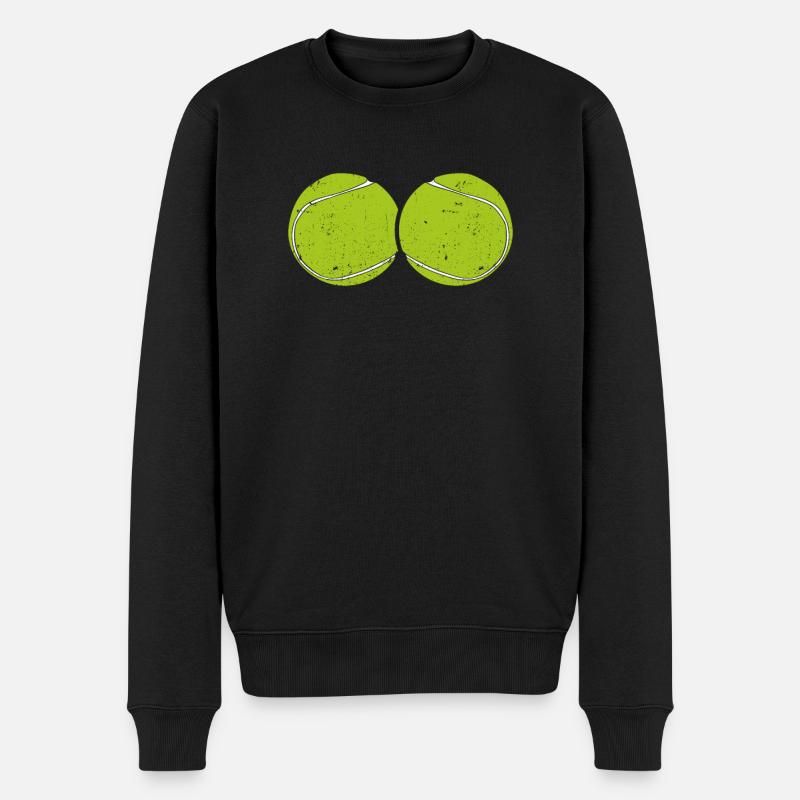 Deux balles de tennis - Pull Premium bio Homme - noir