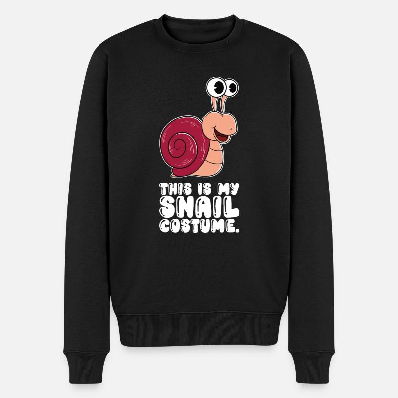 Das Ist Mein Schneckenkostüm - Männer Premium Bio Pullover - Schwarz