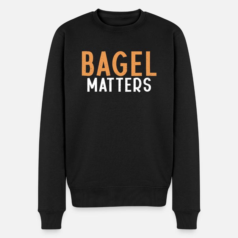 Cadeaux Bagel Bagel Lover - Pull Premium bio Homme - noir