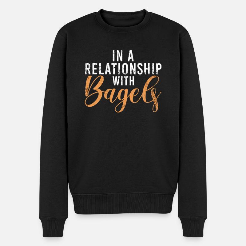 Cadeaux Bagel Bagel Lover - Pull Premium bio Homme - noir