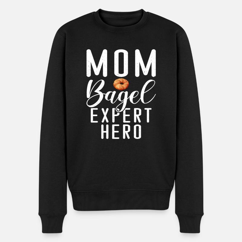 Cadeaux Bagel Bagel Lover - Pull Premium bio Homme - noir