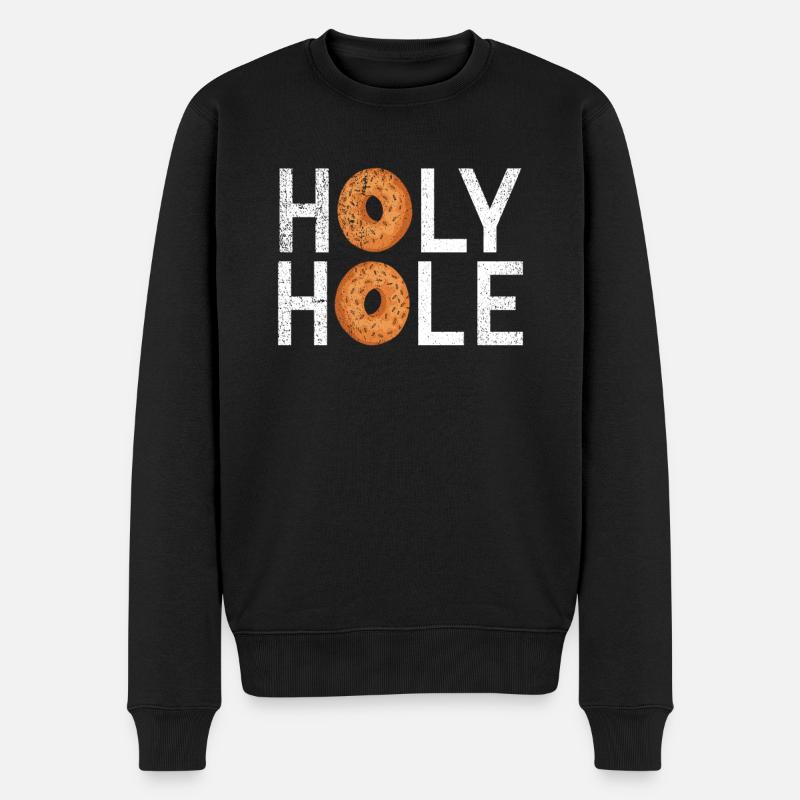 Cadeaux Bagel Bagel Lover - Pull Premium bio Homme - noir