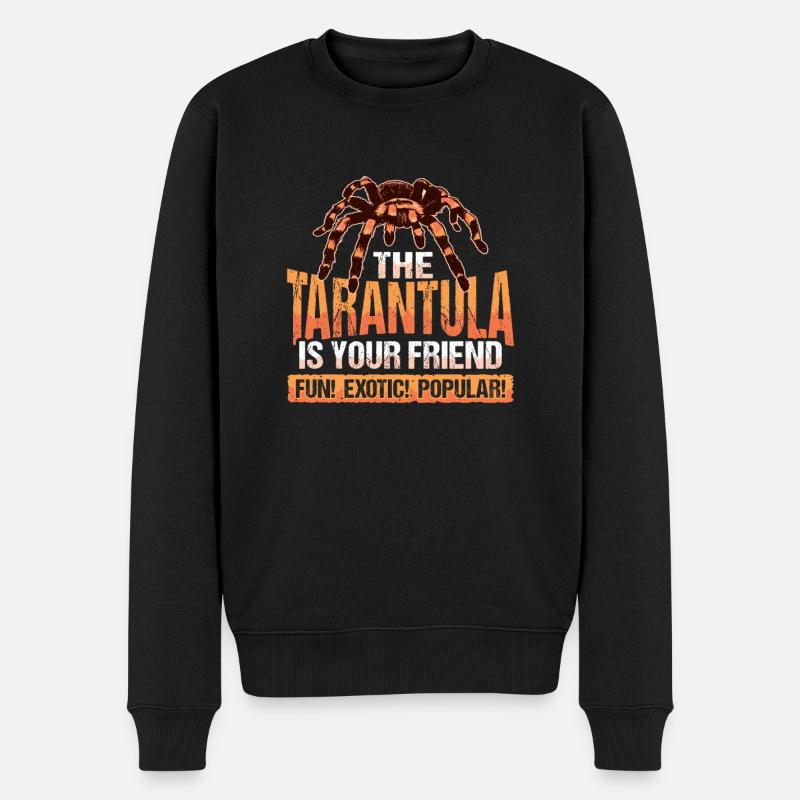 Vogelspinnen Design für Tarantel Besitzer - Männer Premium Bio Pullover - Schwarz