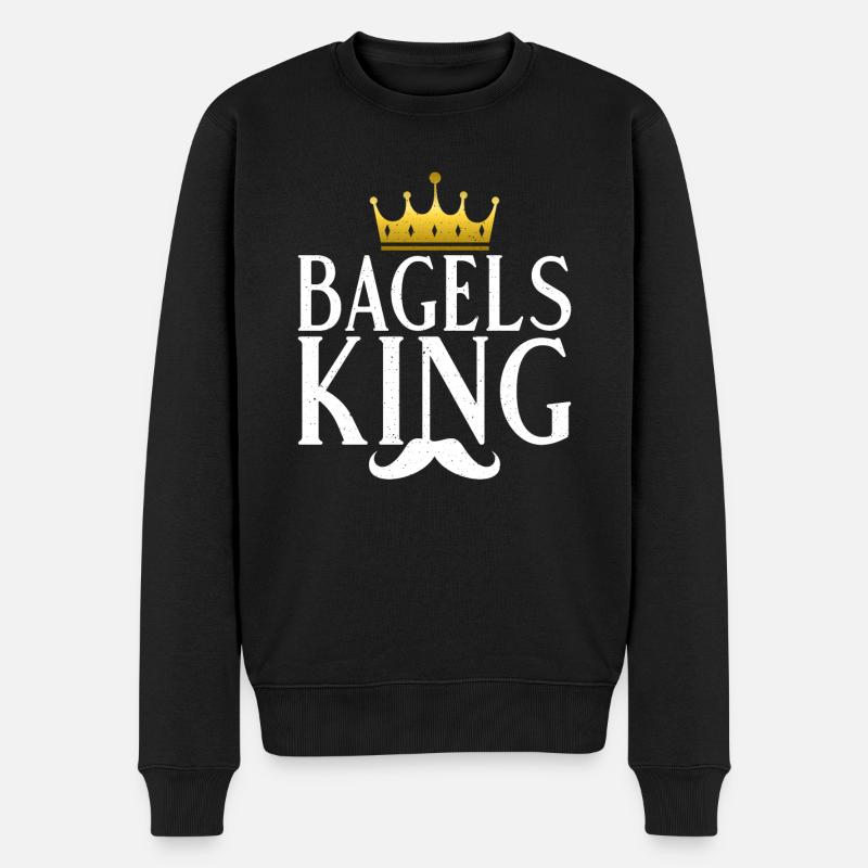 Cadeaux Bagel Bagel Lover - Pull Premium bio Homme - noir
