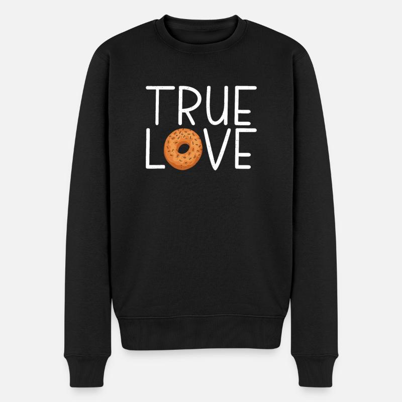 Cadeaux Bagel Bagel Lover - Pull Premium bio Homme - noir