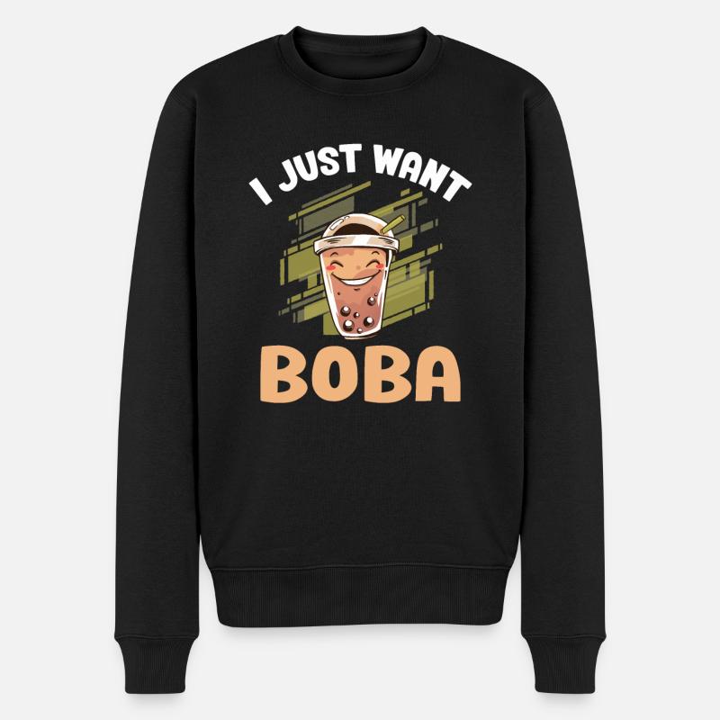 Bubble Tea Lover Cadeau - Pull Premium bio Homme - noir