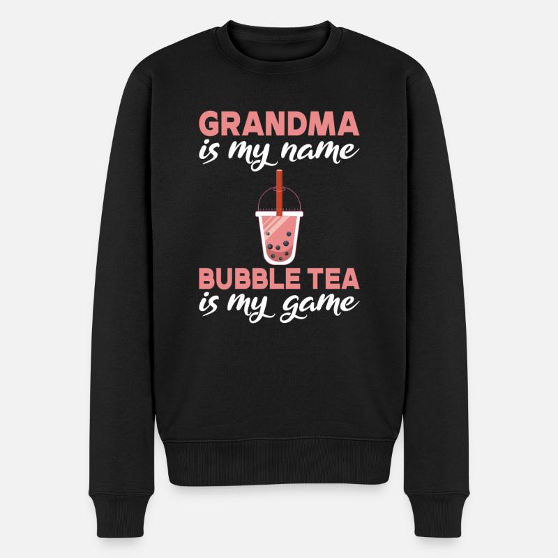 Bubble Tea Lover Cadeau - Pull Premium bio Homme - noir