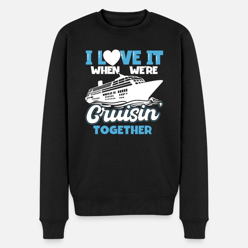 I Love It When Were Cruisin Together - Männer Premium Bio Pullover - Schwarz