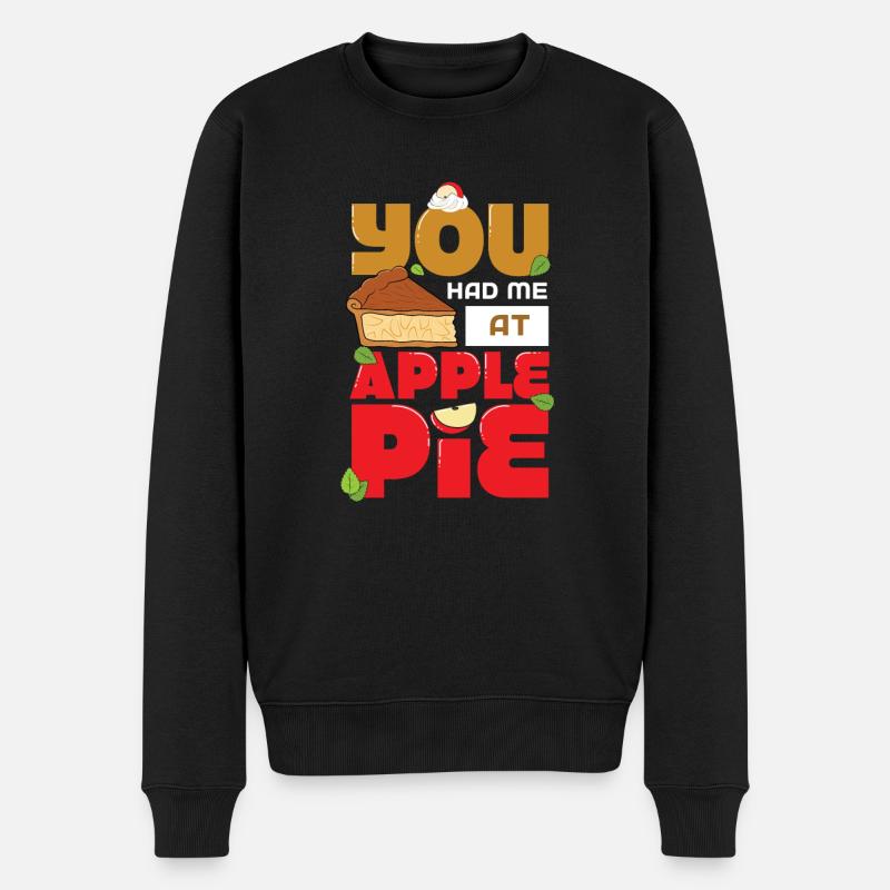 Tarte aux pommes - Pull Premium bio Homme - noir