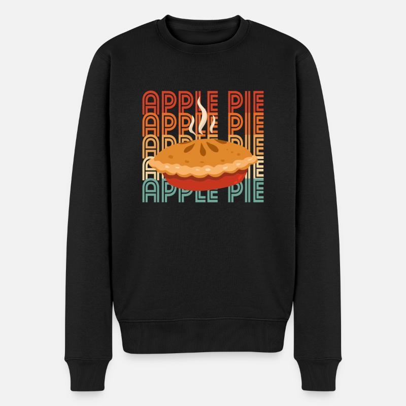 Apfelkuchen - Männer Premium Bio Pullover - Schwarz