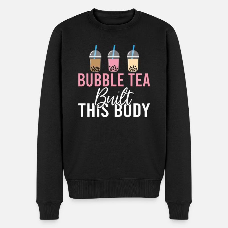 Bubble Tea Lover Cadeau - Pull Premium bio Homme - noir