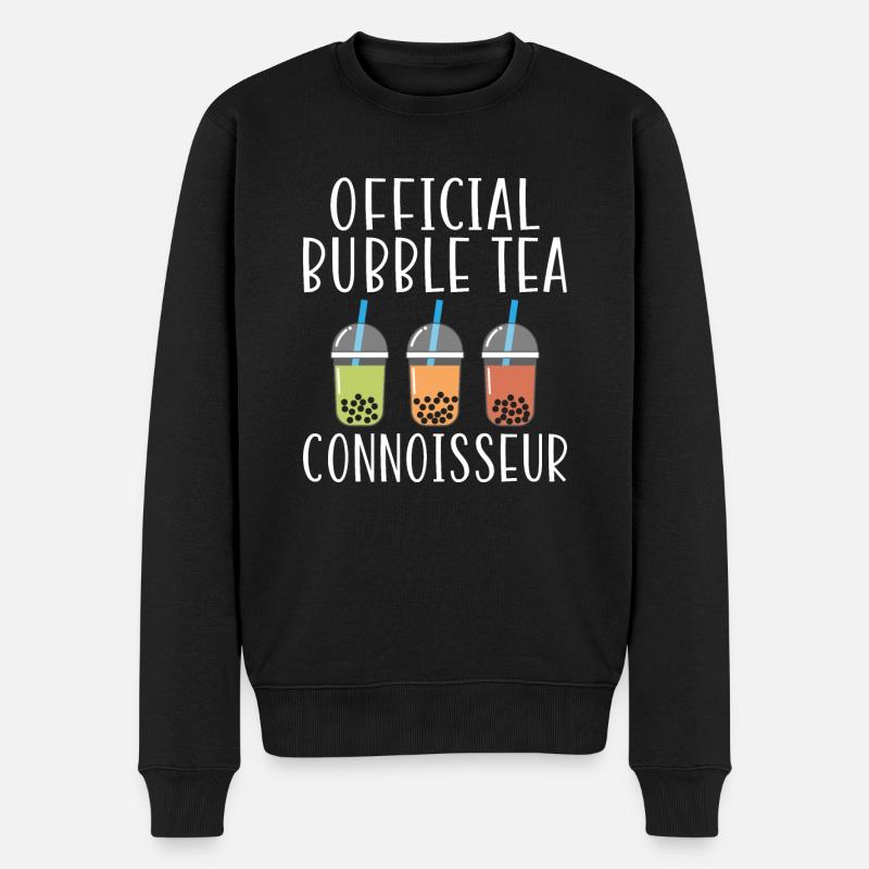 Bubble Tea Lover Cadeau - Pull Premium bio Homme - noir