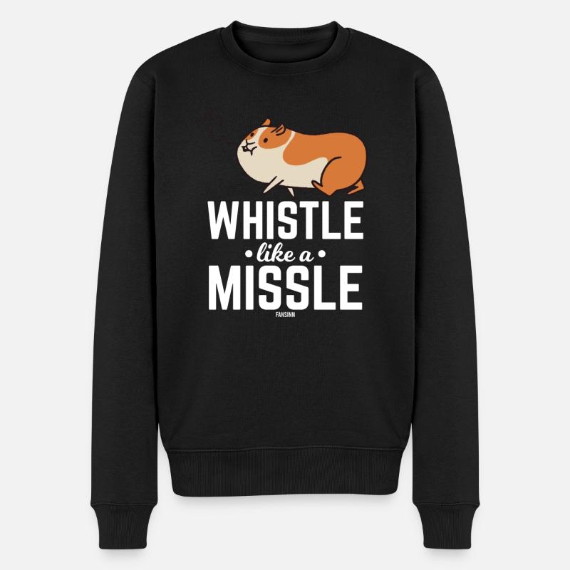 Hamster - Männer Premium Bio Pullover - Schwarz
