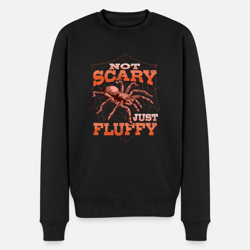 Vogelspinnen Terrarium Tarantel - Männer Premium Bio Pullover - Schwarz