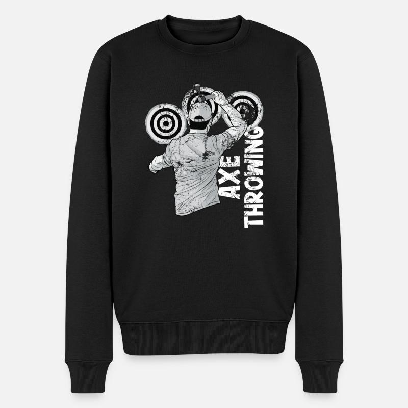 Lancer une hache - Pull Premium bio Homme - noir