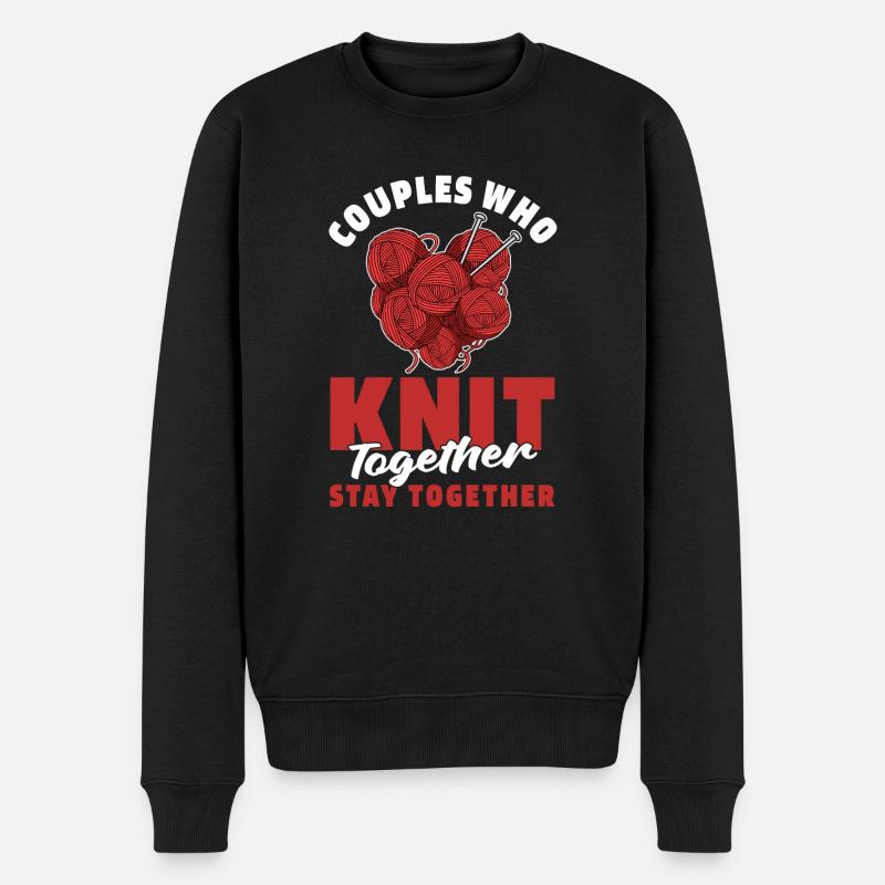 Couple de tricot - Pull Premium bio Homme - noir