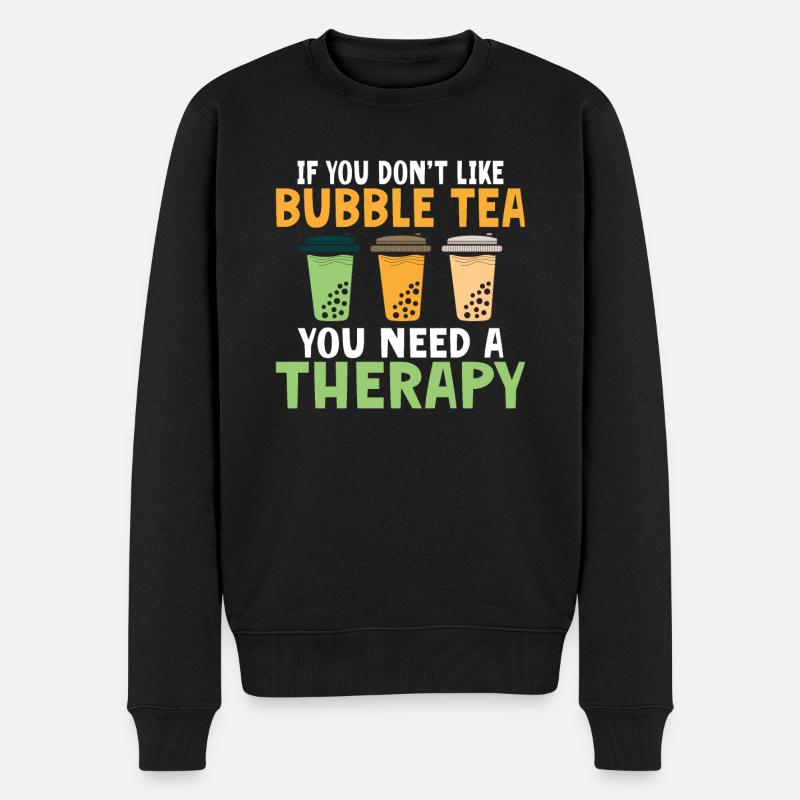Bubble Tea Lover Cadeau - Pull Premium bio Homme - noir