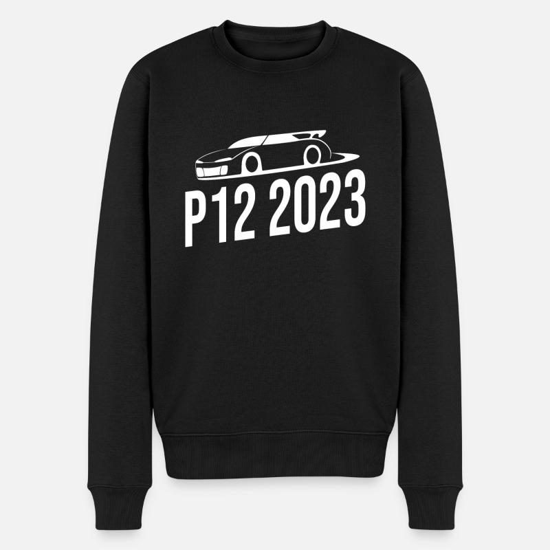 Fichtelberg P12 - Männer Premium Bio Pullover - Schwarz