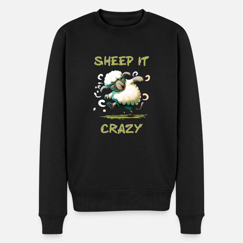 Sheep it Crazy - Pull Premium bio Homme - noir