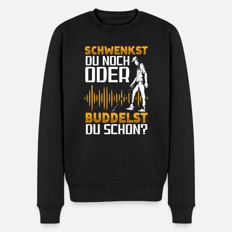 Sondeln - Männer Premium Bio Pullover - Schwarz