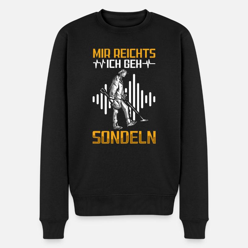 Sondeln - Männer Premium Bio Pullover - Schwarz