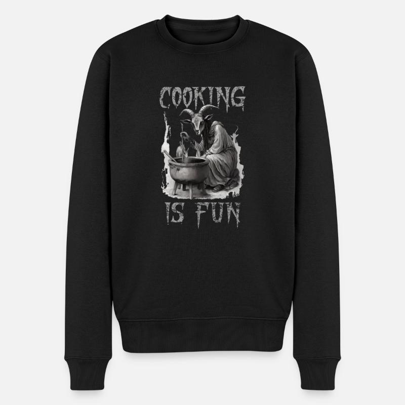 Cuisiner est Fun Goth - Pull Premium bio Homme - noir