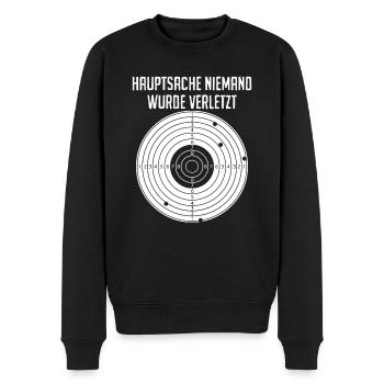 Schützenfest Schützenkönig Zielscheibe - Männer Premium Bio Pullover - Schwarz - Vorne - Nico (187cm)