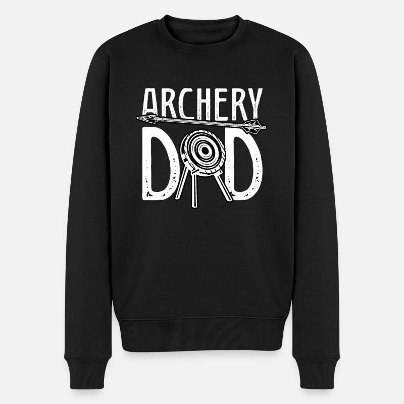 Père Tir à l’arc - Pull Premium bio Homme - noir
