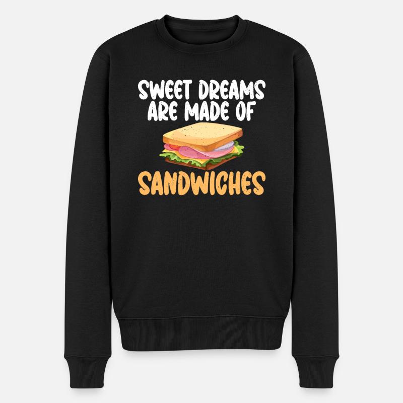 Cadeau Sandwich Lover - Pull Premium bio Homme - noir