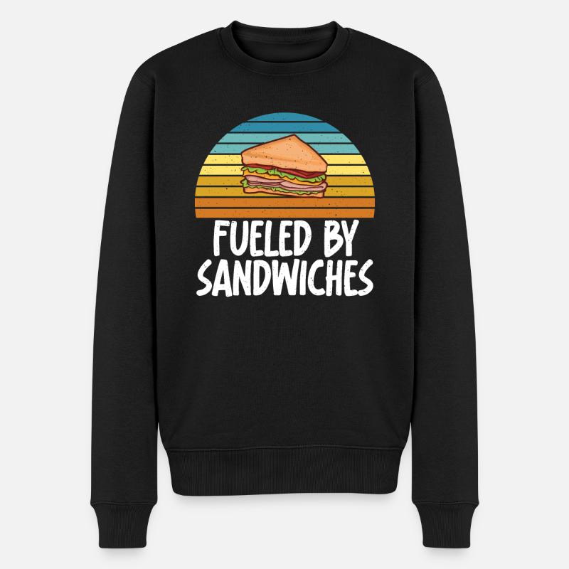 Cadeau Sandwich Lover - Pull Premium bio Homme - noir