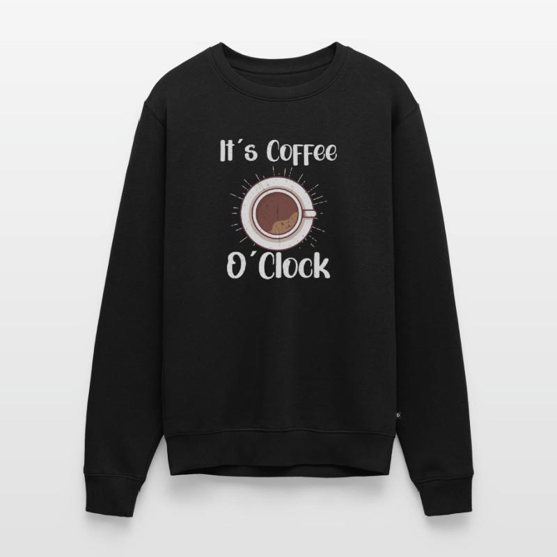 Coffee Lover Caffeine Molecule Java Latte Espresso Men's Premium Organic Jumper