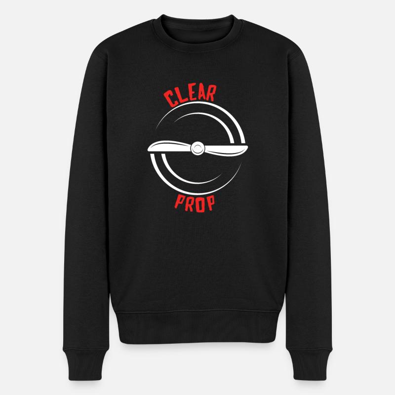 Pilot Aviation Airplane Airline Flight Sim Pilot - Männer Premium Bio Pullover - Schwarz